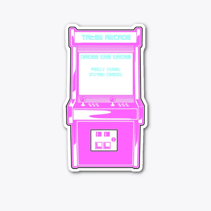 Pink Arcade Sticker